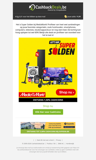 Super Solden bij Mediamarkt!
