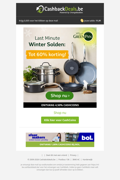 Tot 60% korting bij GreenPan!