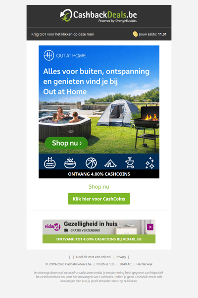 Alles voor buiten vind je bij Out At Home!