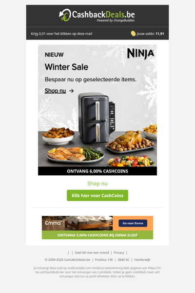 Winter sale bij Ninja