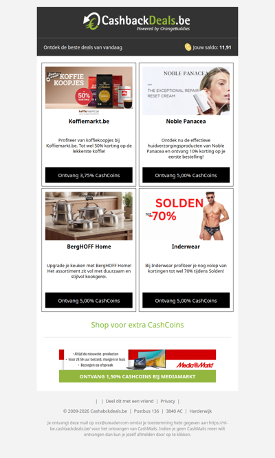 4 nieuwe deals als start van je weekend!