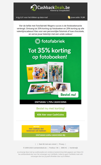 Tot 35% korting bij FotoFabriek