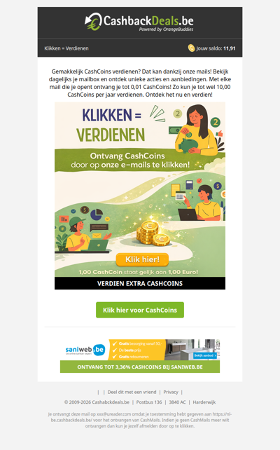 sfefd, eenvoudig meer CashCoins verdienen!