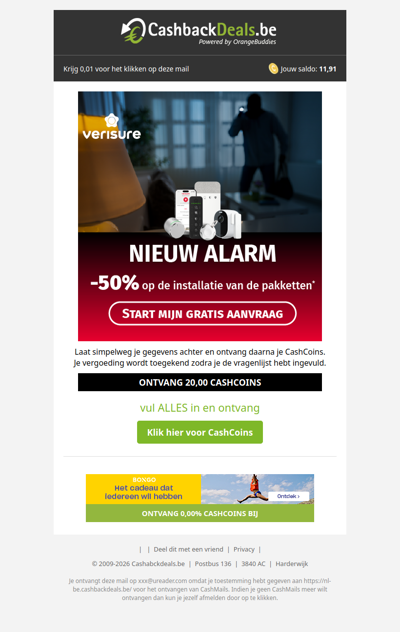 50% korting op je alarminstallatie