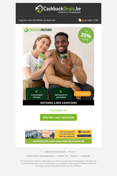 Ontvang tot 20% korting!