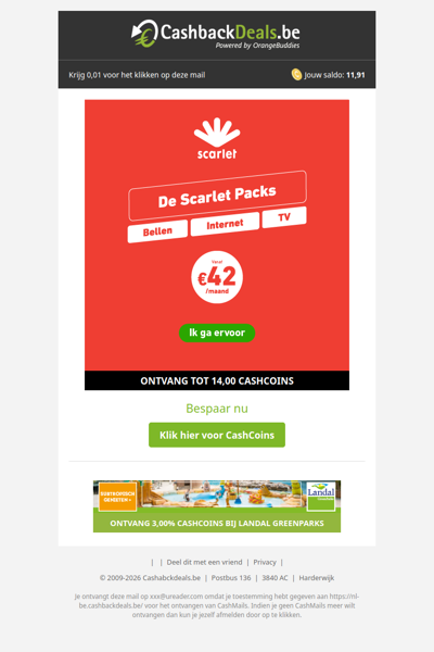 Ontdek de Scarlet packs en bespaar tot 400 EUR!