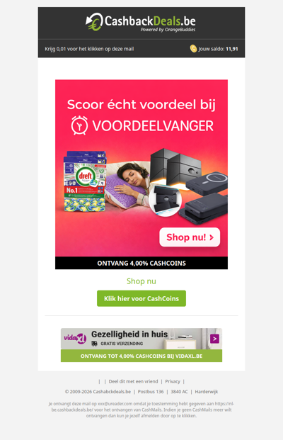 Scoor echt voordeel bij Voordeelvanger!