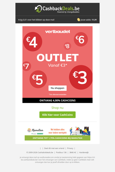 Shop vanaf slechts 3 EUR in de outlet bij Vertbaudet!