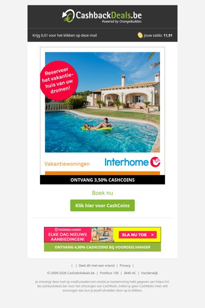 Reserveer nu het vakantiehuis van jouw dromen!