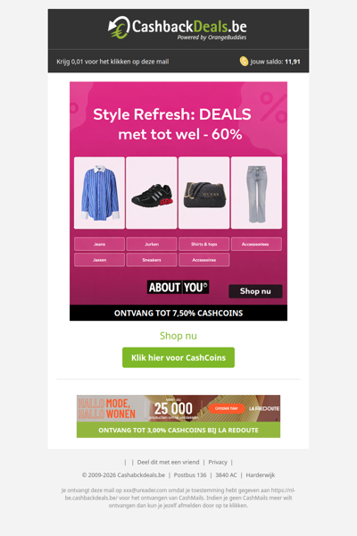 Tot 60% korting bij About You