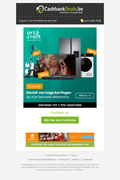 Hoge kortingen bij Art & Craft!