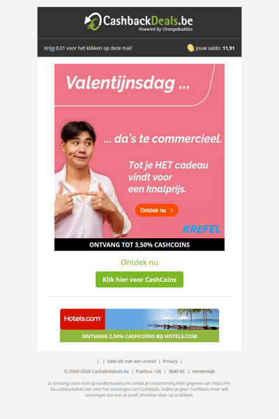Valentijnscadeaus voor knalprijzen bij Krëfel!
