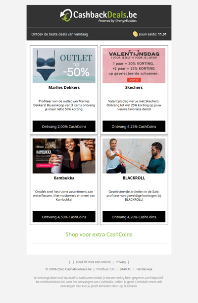 Vier Valentijnsdag met 4 nieuwe deals!