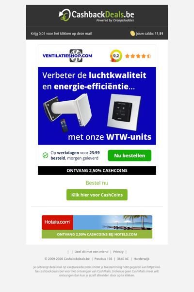 Verbeter de luchtkwaliteit in huis!