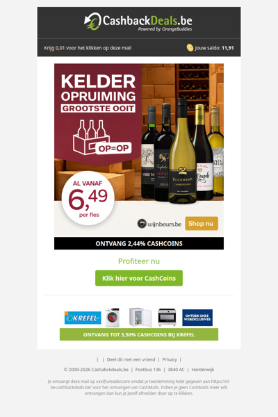 Grootste kelderopruiming ooit bij Wijnbeurs!