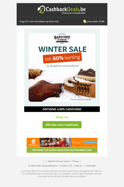 Tot 60% korting in de winter sale!