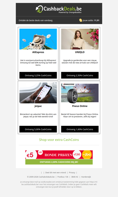 Goed begin van je week met 4 nieuwe deals