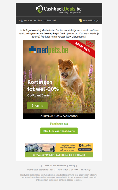 Tot 30% korting bij Medpets!