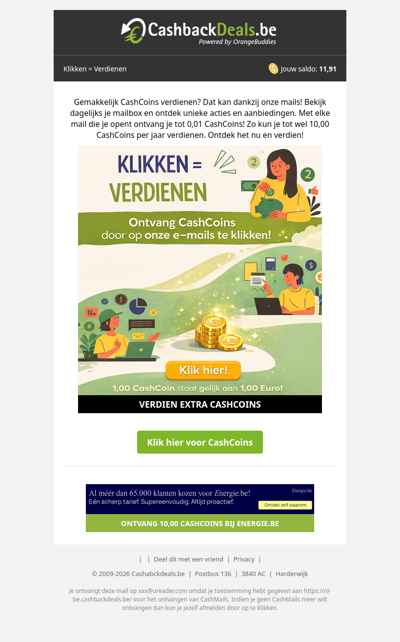 sfefd, eenvoudig meer CashCoins verdienen!