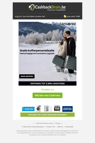 Gratis kofferpersonalisatie bij Samsonite!