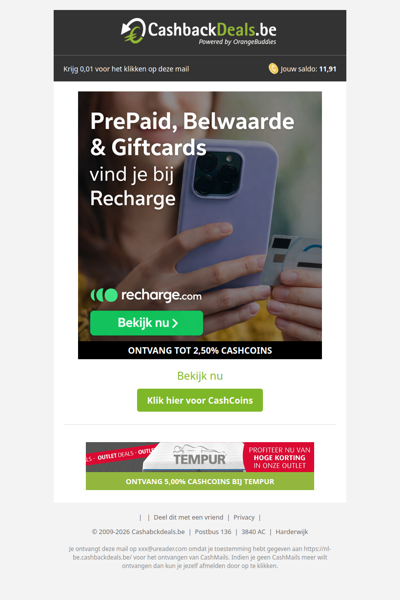 Prepaid op? Binnen 1 minuut weer online!