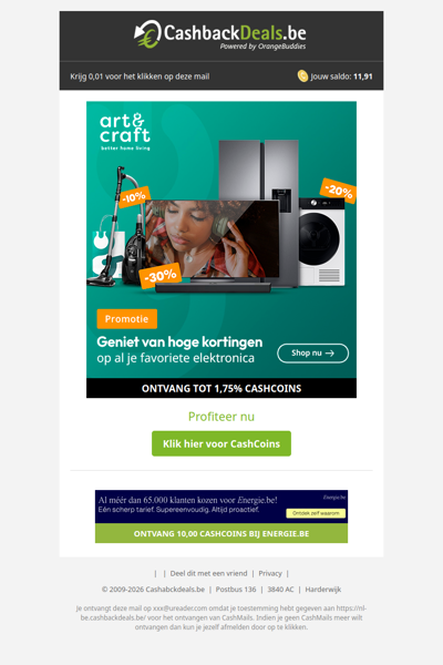 Hoge kortingen bij Art & Craft!