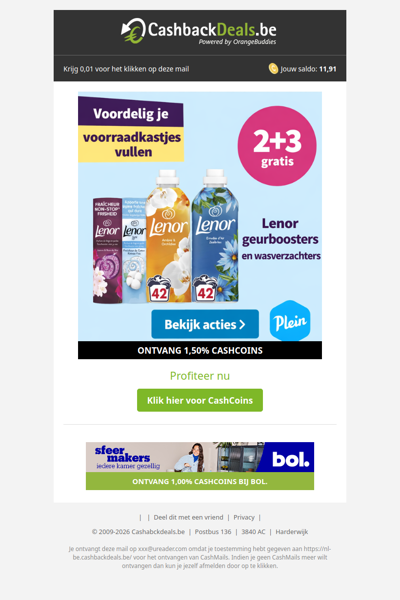 Voordelig je voorraadkastjes vullen: 2+3 gratis