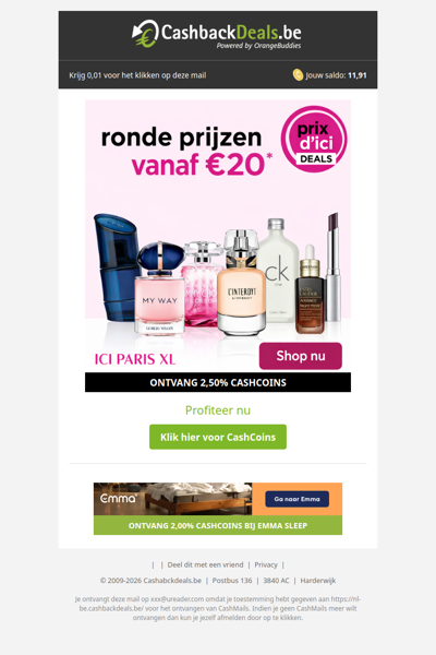 Profiteer van ronde prijzen bij ICI PARIS XL!