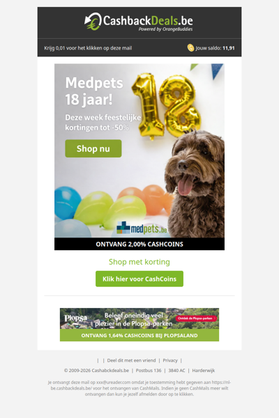 Feestelijke kortingen tot -50% bij Medpets!