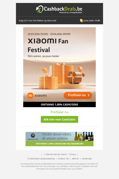 Veel voordeel tijdens het Xiaomi Fan Festival!