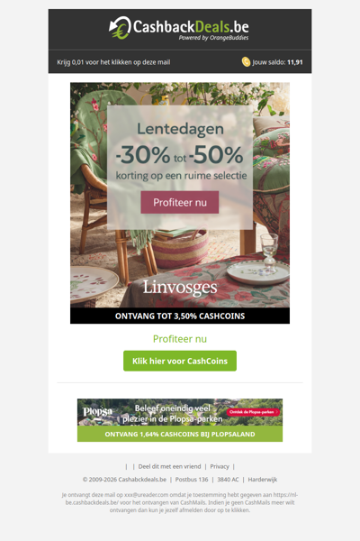 Lentedagen bij Linvosges: tot -50% op een ruime selectie!