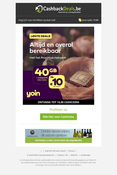 Profiteer van lente deals bij Yoin!