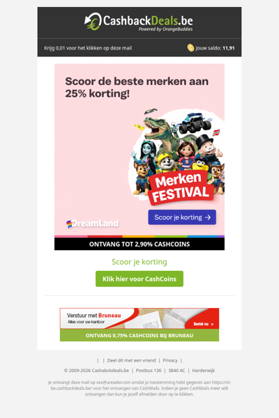 Merken Festival: scoor de beste merken aan 25% korting!