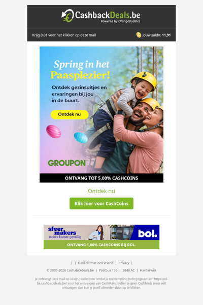 Spring in het paasplezier met Groupon!
