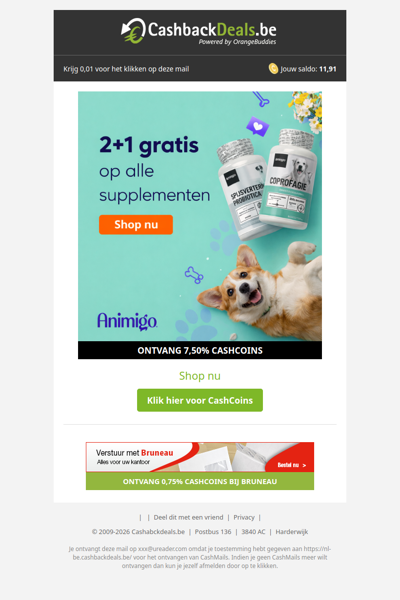 2+1 gratis op alle supplementen!