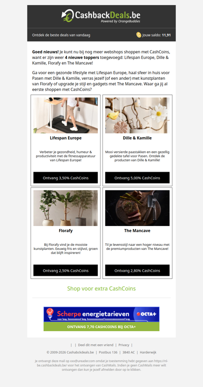 Ontdek deze 4 nieuwe deals van de week!