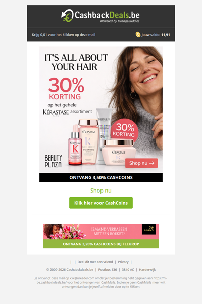 30% korting op het gehele Kérastase assortiment!