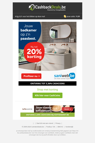 Jouw badkamer op z'n paasbest met tot 20% korting!