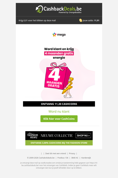 4 maanden gratis energie voor jou!