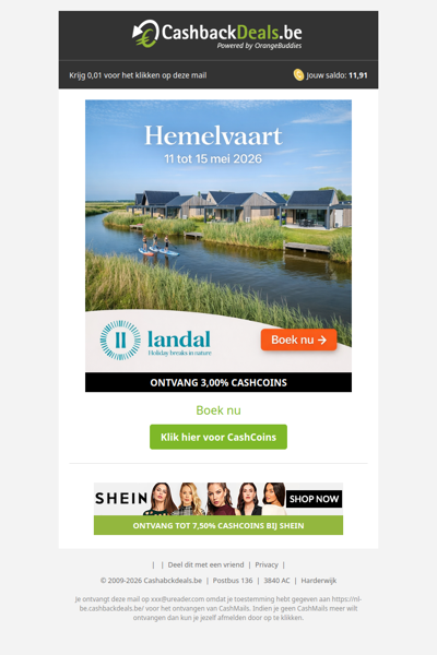 Vier de hemelvaartvakantie bij Landal GreenParks!