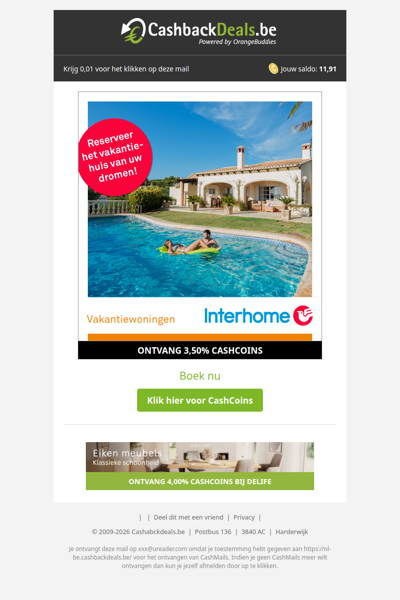 Reserveer het vakantiehuis van je dromen! 🏠