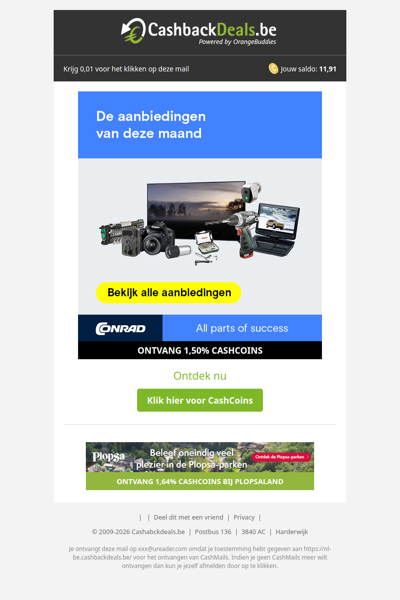 Ontdek de aanbiedingen van deze maand bij Conrad