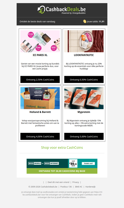 Begin je week goed met 4 nieuwe deals