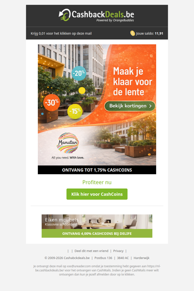 Maak je klaar voor de lente met tot 30% korting!