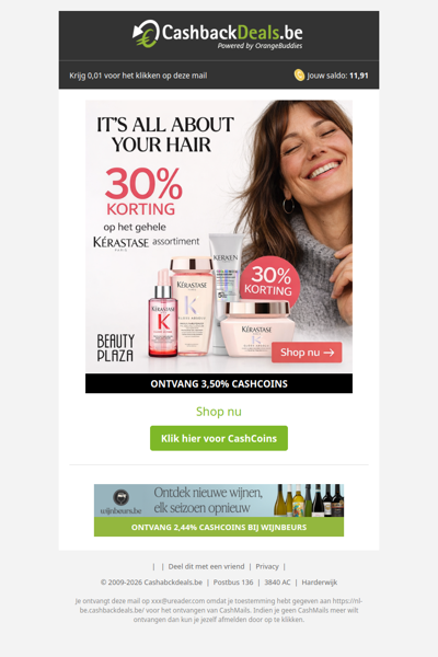 30% korting op Kérastase bij Beauty Plaza!