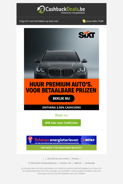 Huur een premium auto voor een betaalbare prijs bij SIXT