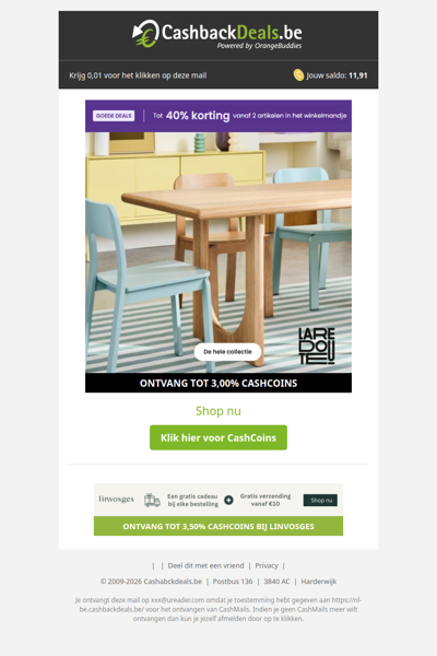 Goede Deals bij La Redoute: tot 40% korting vanaf 2 items!