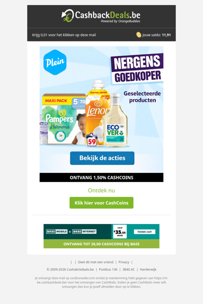 Nergens goedkoper dan bij Plein.be!