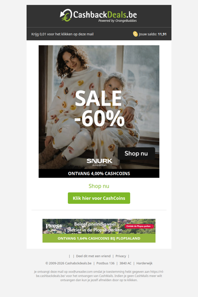 60% korting bij Snurk Amsterdam!