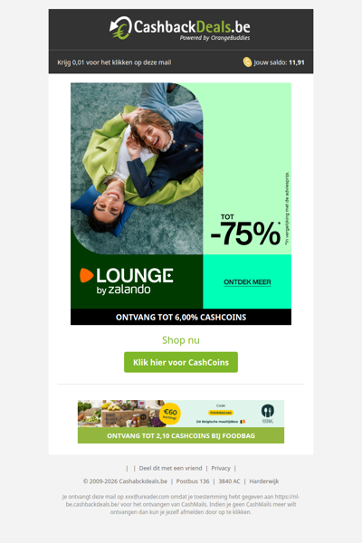 Tot 75% korting bij Lounge By Zalando!